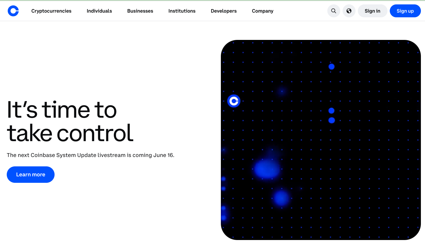 Coinbase retail crypto platform interface — the beginner-friendly style a Coinbase clone script emulates